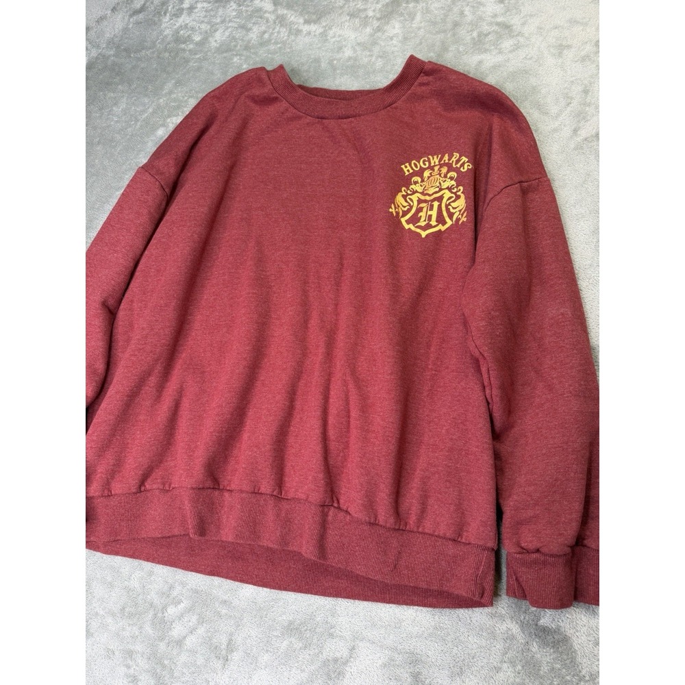 Harry Potter Pullover Sweatshirt Women's Size XXL Red Crewneck Hogwarts Wizard